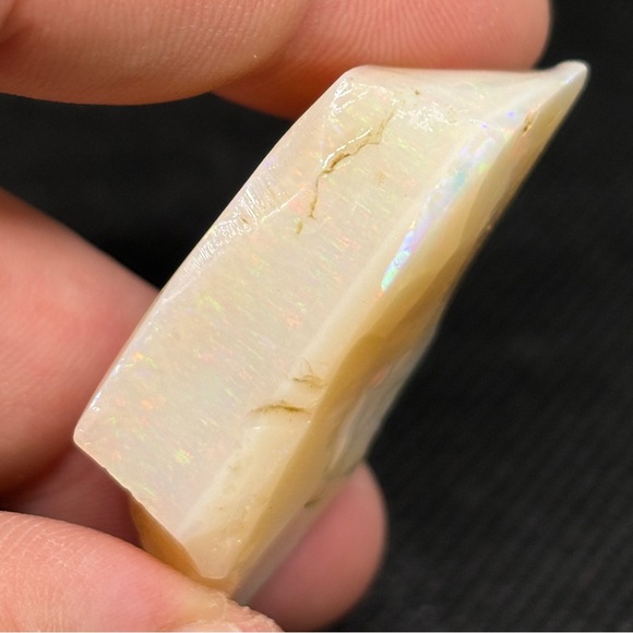 Huge Rare Professional Exotic Single Rough Brazilian Raw Opal Full Color Bar - Picture 7 of 11